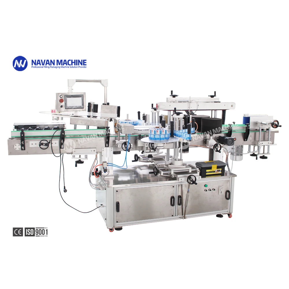 Automatic Servo Double Sides Sticker Labeling Machine for Bevergae Bottles details