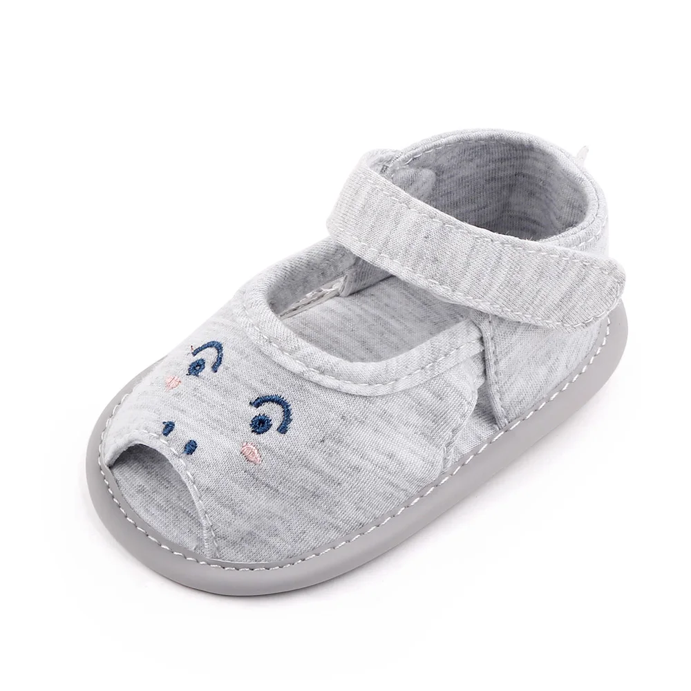 New Baby Solid Color Cartoon Half TPR Bottom Cute Breathable Fish Mouth Toddler Sandals details