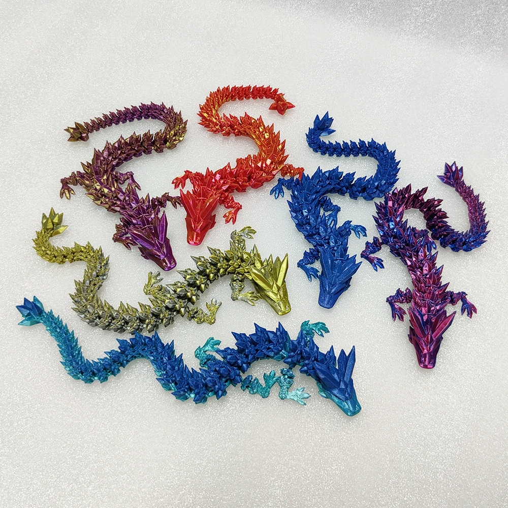 Custom Movable Articulated Crystal Dragon And Egg Fdm 3d Printed ...