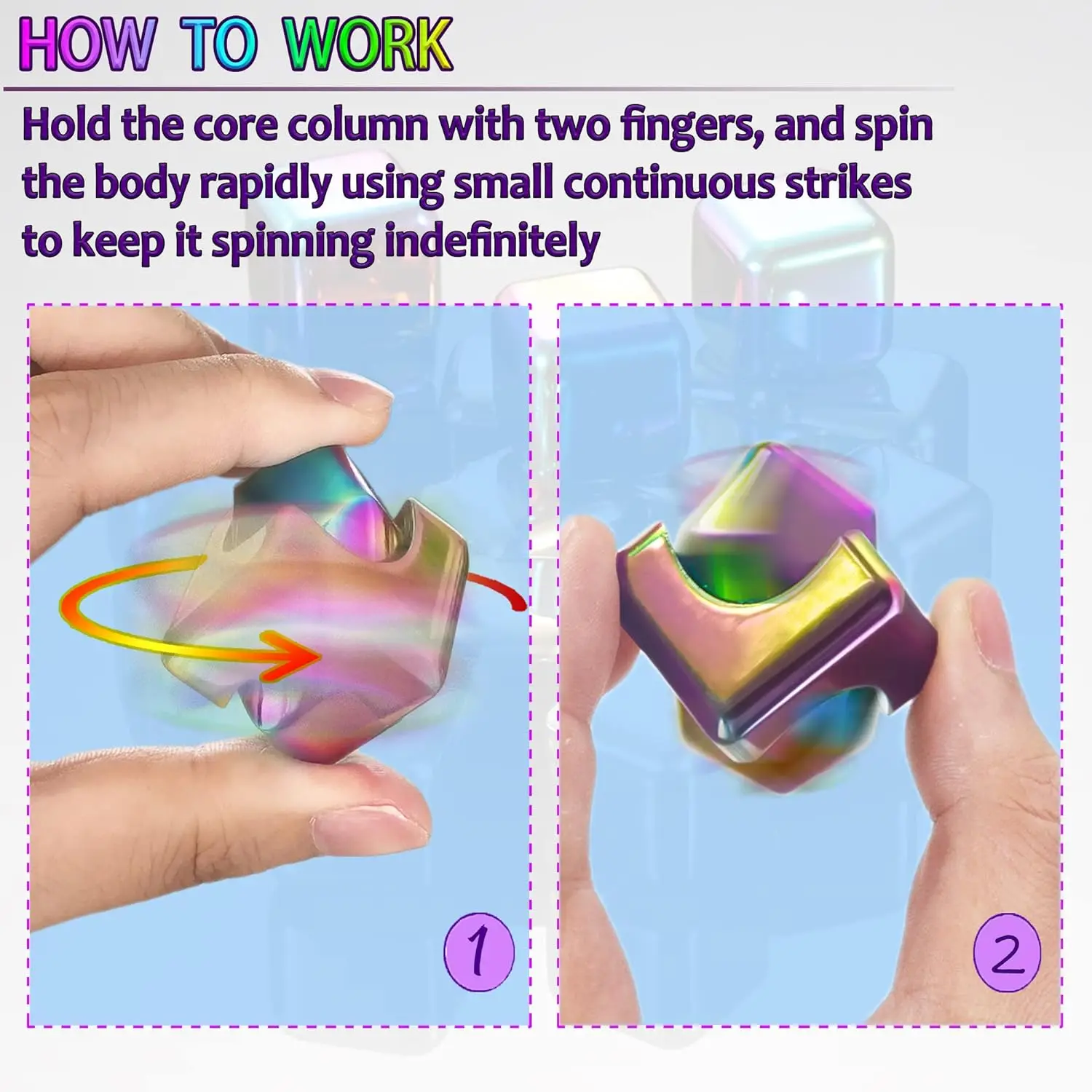 Fidget Spinner Toys Cube , Office Toys Anxiety Figette Sensory Toy