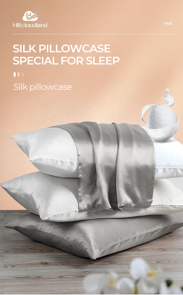 Cloudland Custom Real Satin 100 Mulberry Silk Pillow Case Cover Silk