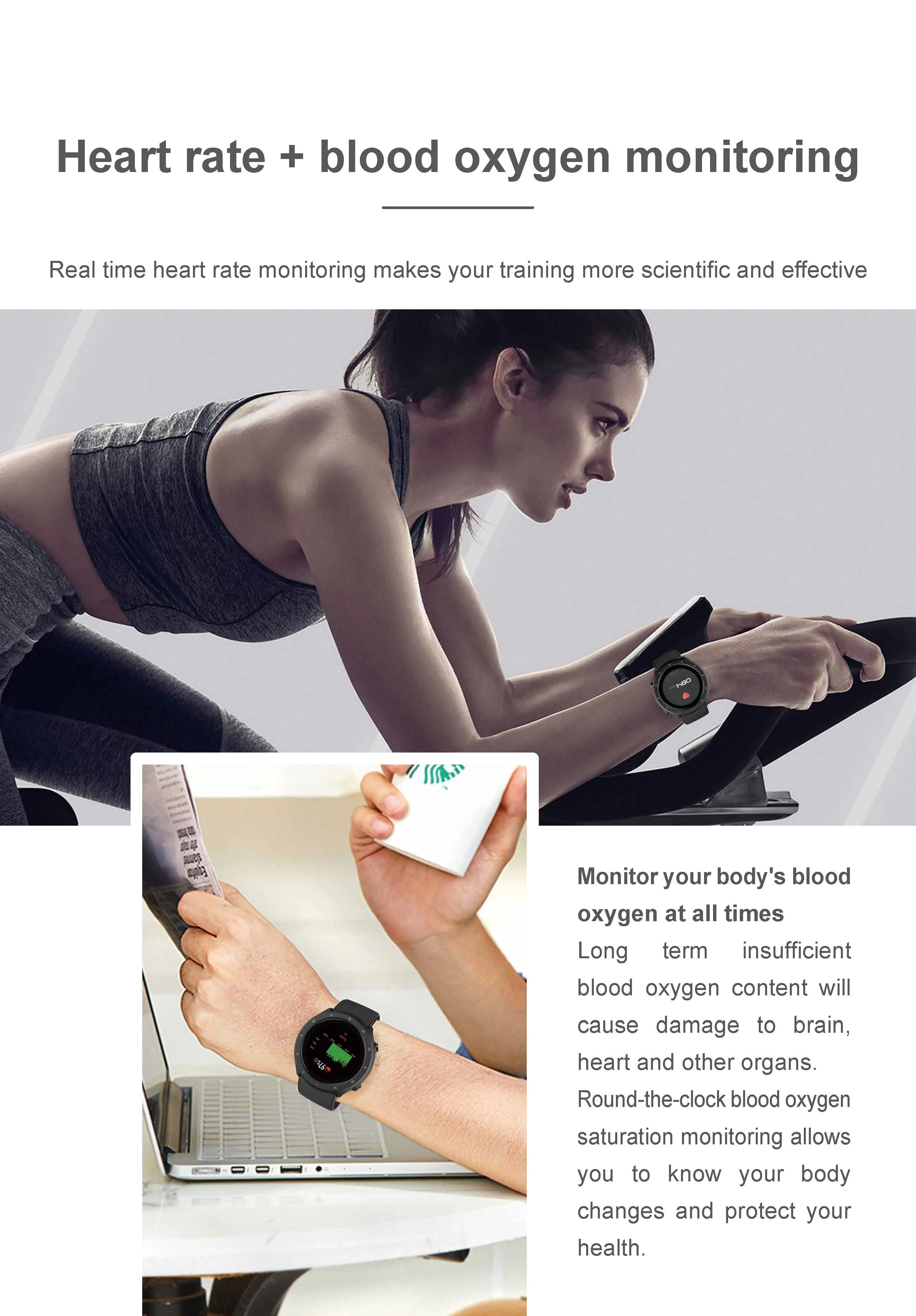 heart rate mi watch lite oximeter