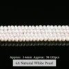 Perlas Naturales Blancas de 6A con Forma Irregular