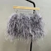 Púrpura gris falda