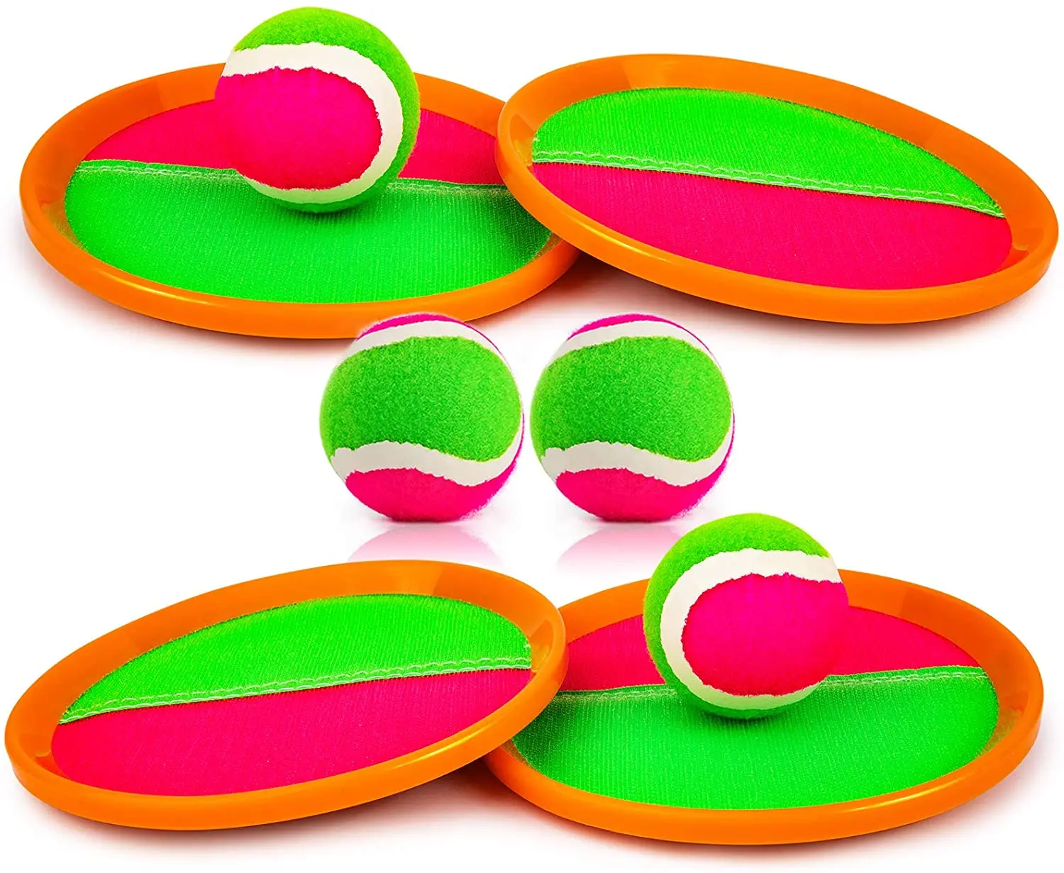 game ball,oem multi color beach toys toss and sticky ball catch