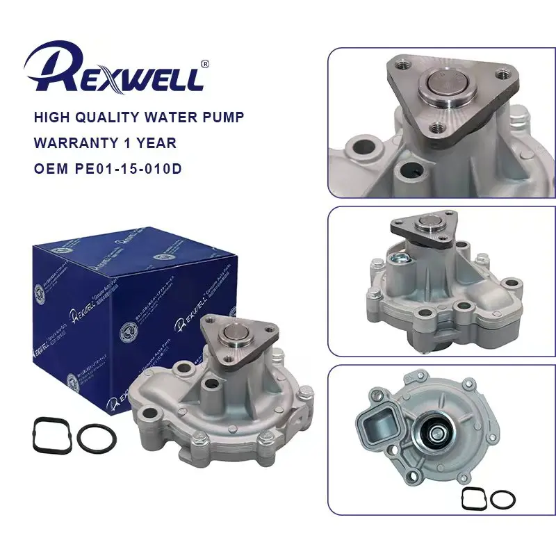 New Stock Arrival OEM PE01-15-010D Aluminum Engine Water Pump for