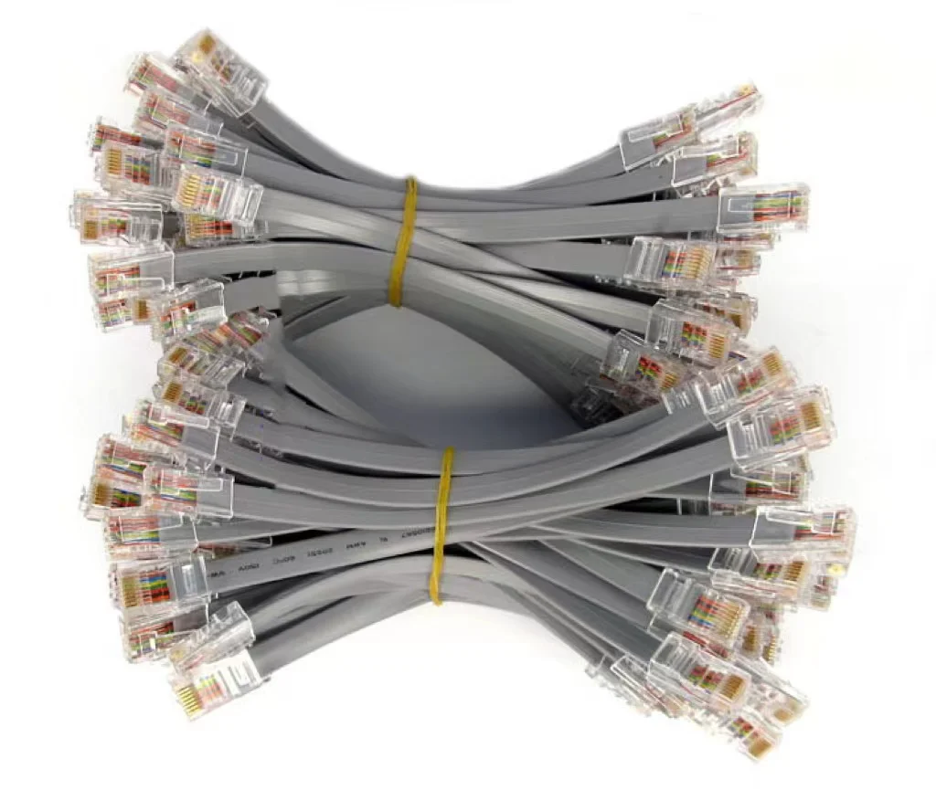 U L 20251 Telephone Flat Cable 2 4 Core 6 8 10 Core F Cable Rj11 Rj12