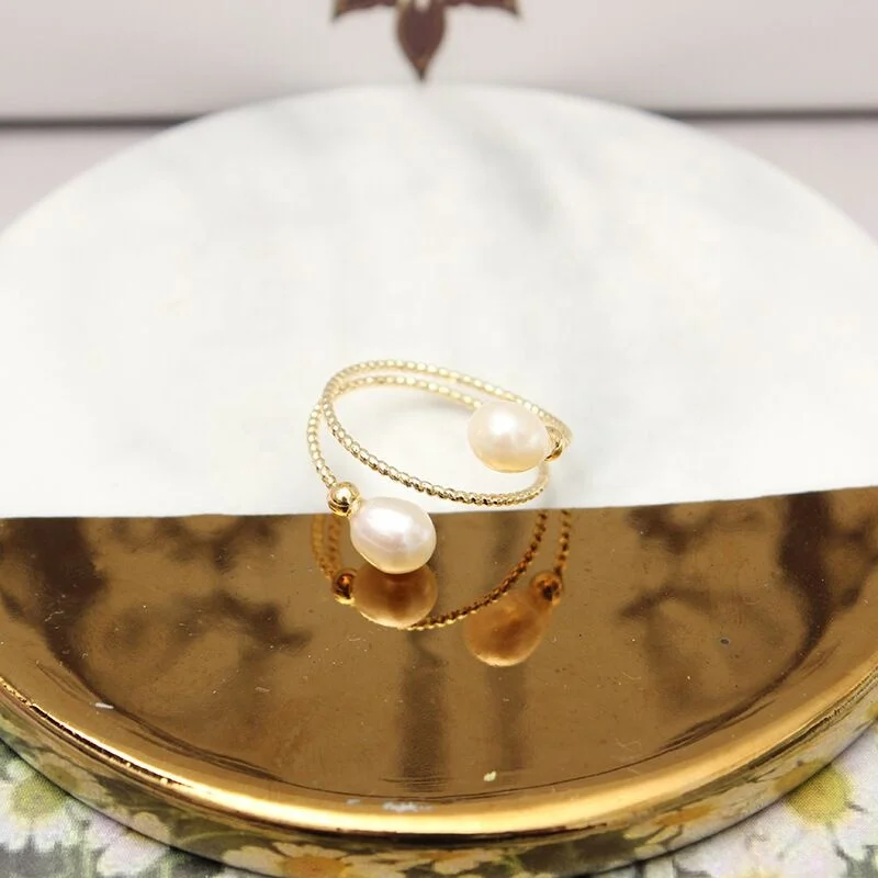 LS-A854 amazing luxury freshwater pearl ring