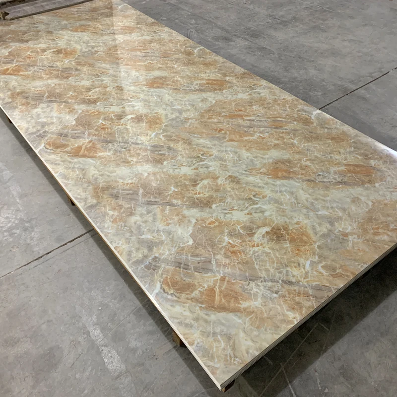 Interior Waterproof Pvc Marble Panel Board Kitchen Floor Tiles Uv Mable