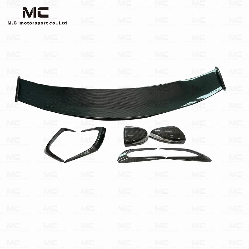 For W205 C63 AMG Carbon Fiber Racing Rear Bumper Diffuser Front Lip Rear Spoiler Side Skirt Grill Fit for Benz W205 C63 AMG Coup