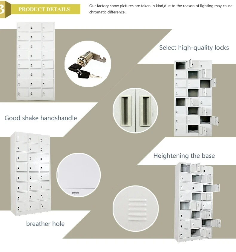 18 door steel storage cabinet lockers metal steel Gym Locker With Ventilation Holes luggage lockers for gym