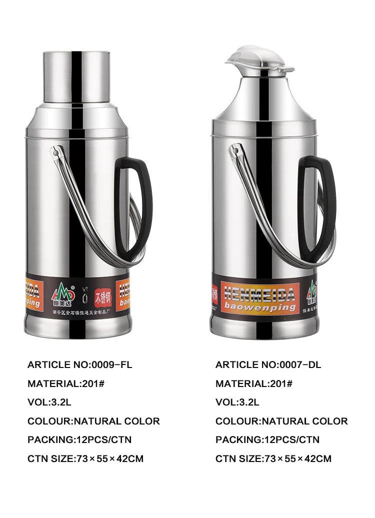 Food Grade Keep Warm Storage Of Hot Water Bottle Ecofriendly Large Capacity Metal Stainless