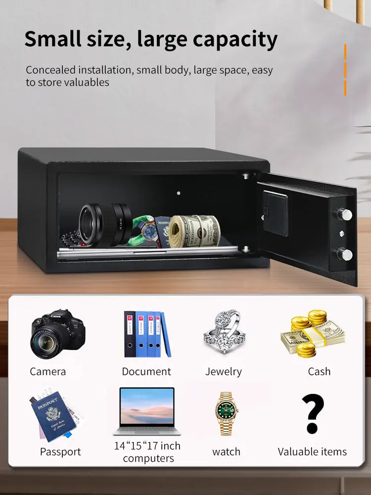 CEQSAFE Safety Box Safe Security Hotel Safe Money Cash Security Lock Box supplier