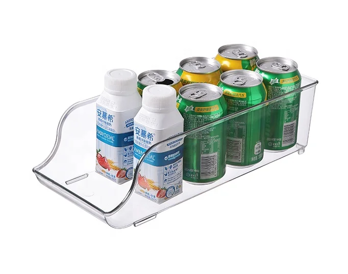 Multifunction Fridge Storage Organizer Food Bins Pop Soda Can Drink Red Wine Dispenser Beverage Holder