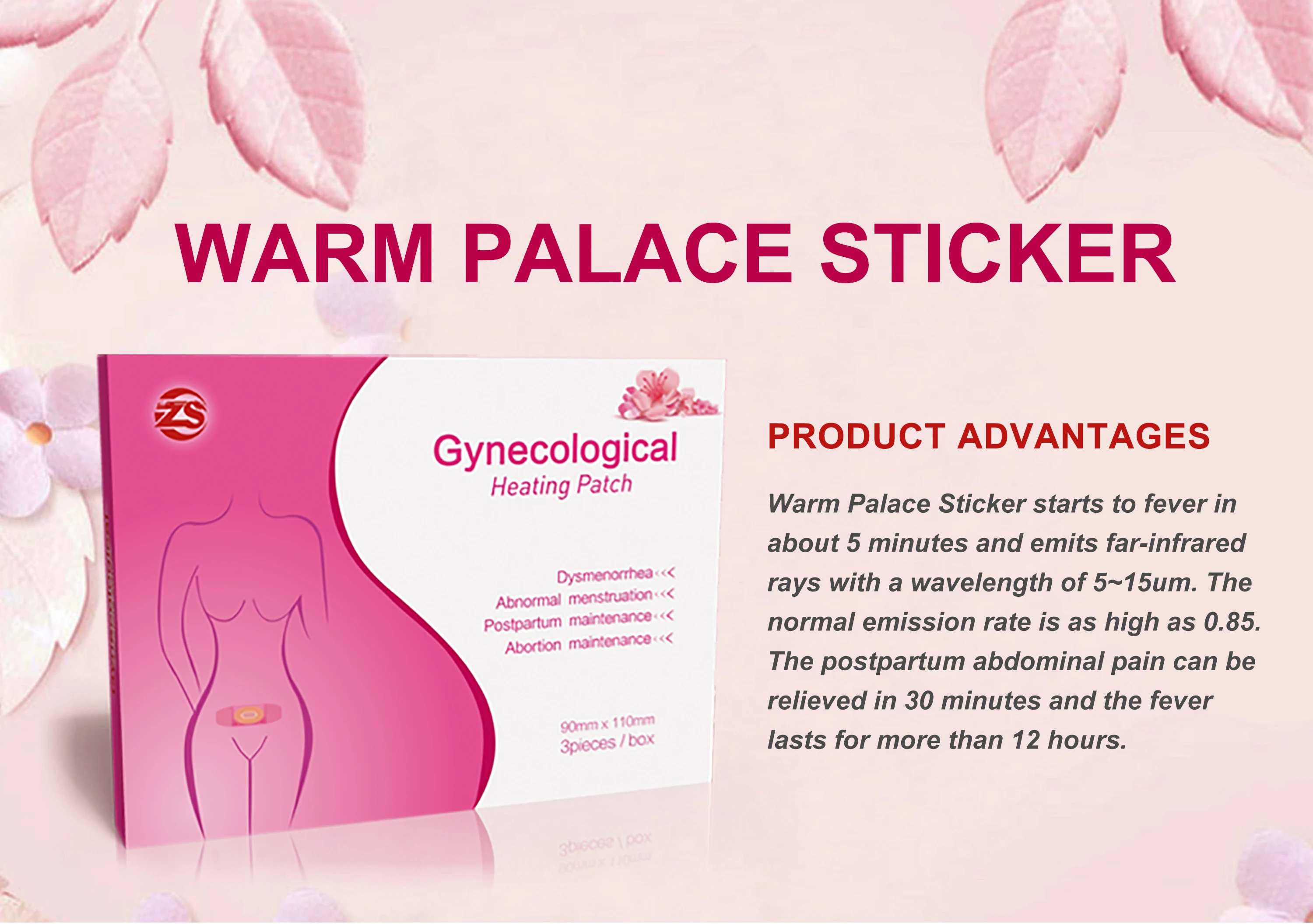 100 Natural Heat Patch Give You Menstrual Cramp Relief Pains Hot