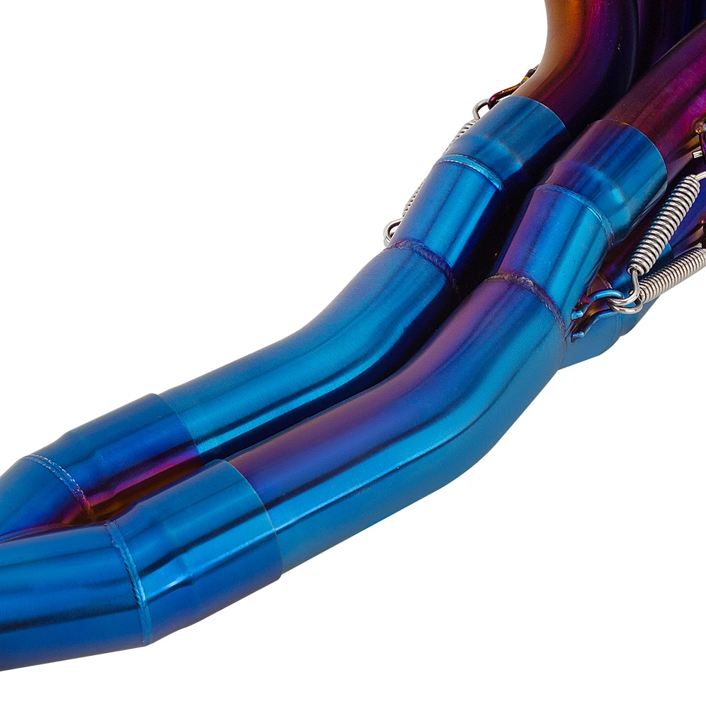 For Kawasaki Z1000 2010-2020 Exhaust System Modify Front Link Pipe Stainless Motorcycle Escape Blue Header Tube Compatible OEM