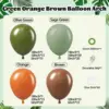Retro green brown set