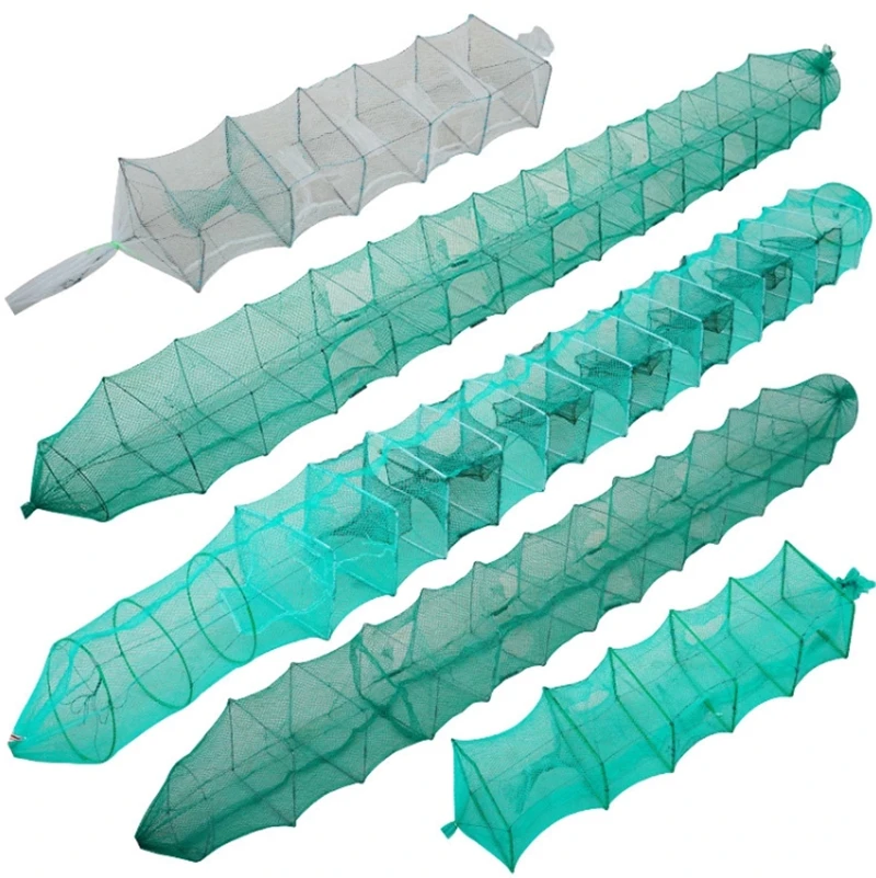 HDPE Rectangular Cage Aquaculture Trap Crabs and Crayfish Catcher