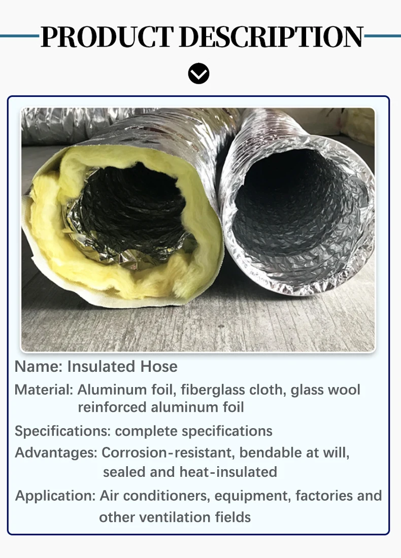 Hvac Ventilation Insulated Flexible Duct Hvac Fitting Insulated