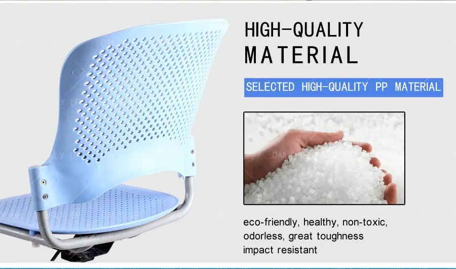 Upholstered Moving Chair with Thin Chair Pads Revolving Adult High Chair Height Adjustable