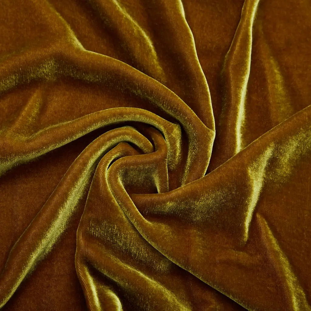 Multi Color 100% Pure Silk Velvet Fabric Solid Color for Garment From China Factory Direct with Wholesale Price