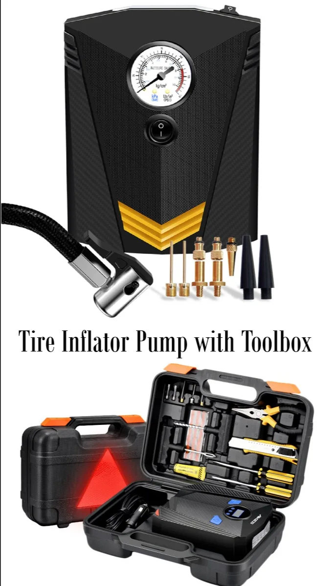 Mini Portable Car Air Compressor 120w Tyre Digital Inflator 12v Auto Inflatable Pumps Electric