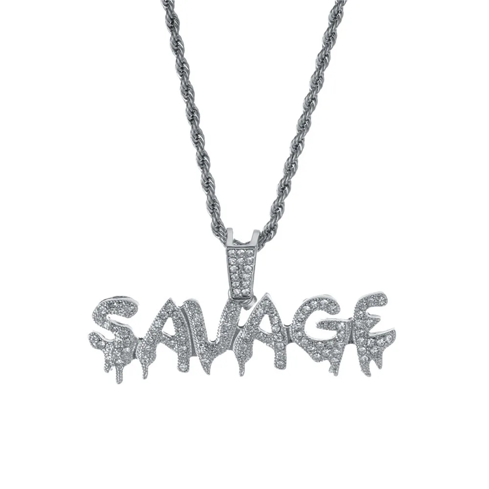 2021 Custom Name Necklace Bling Diamond 