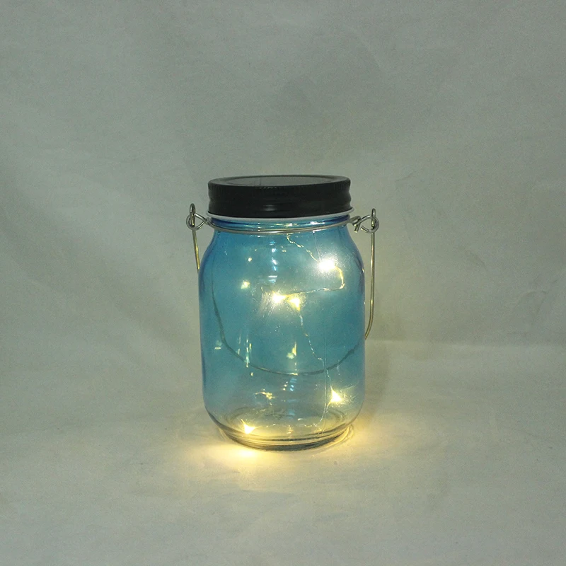 young families brand Decoration luminary hang holiday home decoration Lighting Glass jar fairy fireflies lights