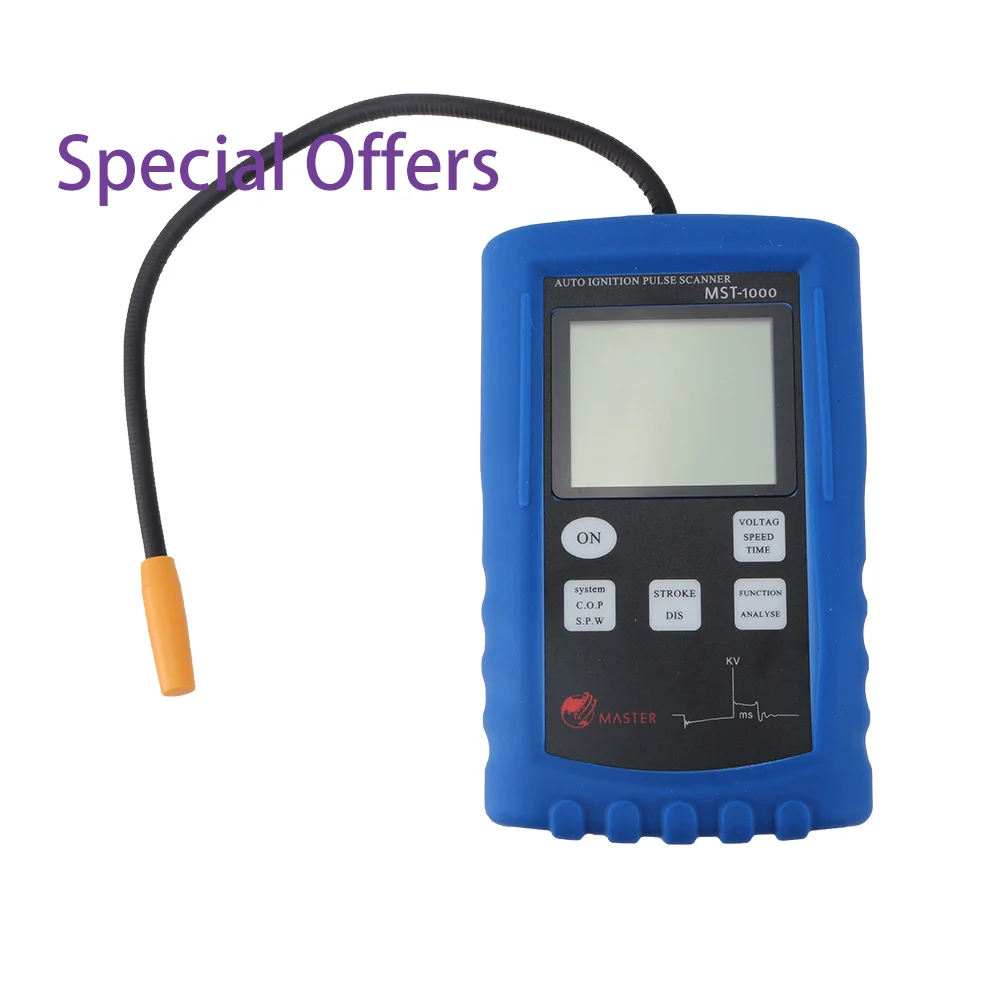 Auto Ignition Pulse Scanner MST-1000 KVOLT Calibration Function Ignition Spark Test Tool for Automobile Ignition Engine Analyzer