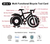 20-in-1 Bicycle Shape Card Tool