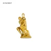 The Thinker (Le Penseur) charm - Gold