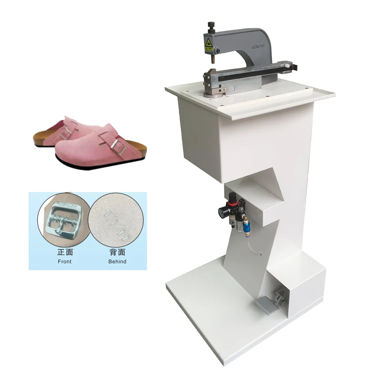 JZ-918RB Ring Type Buckling Machine Shoe/Belt/Bag Strap Metal Buckle Riveting Shoemaking Machinery