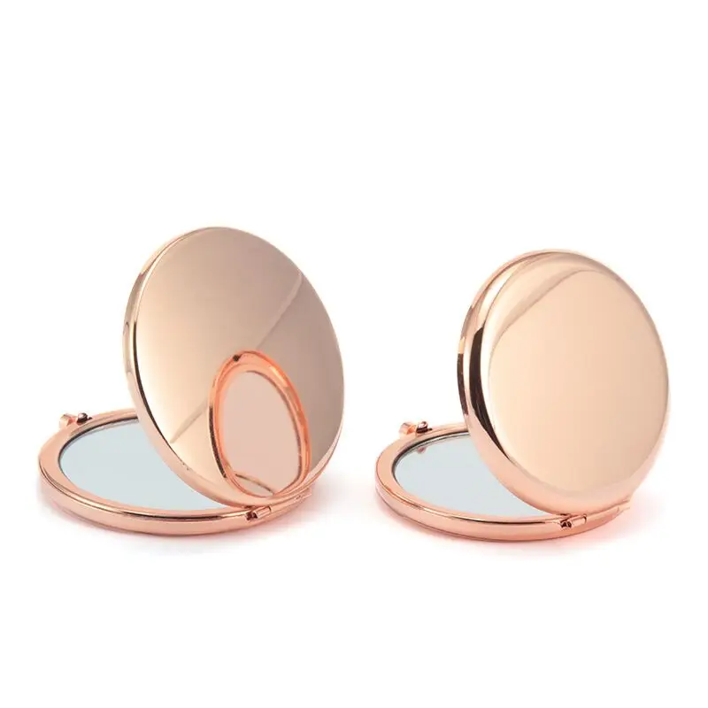 round metal rose gold