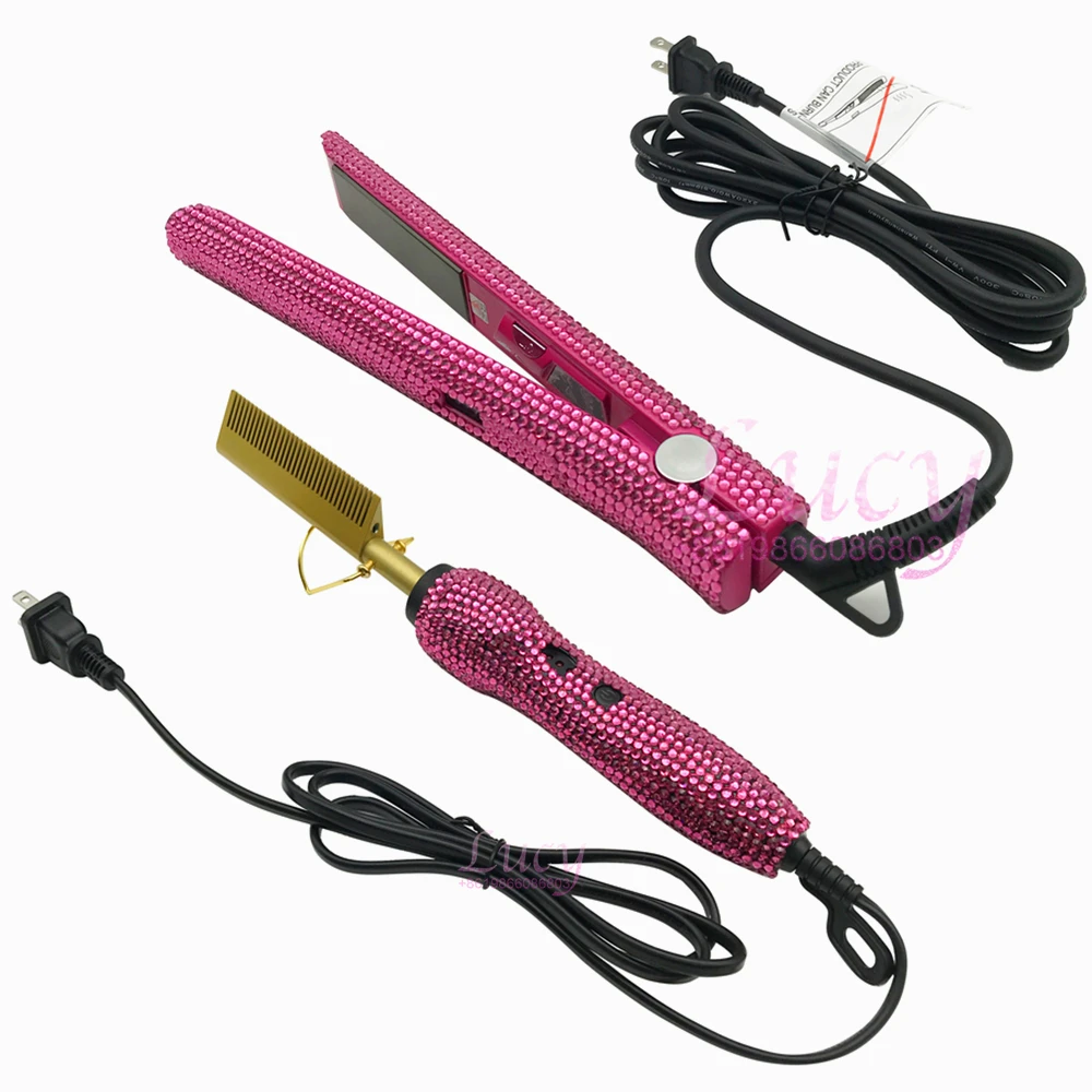 Most Popular Hot Comb Flat Iron Heated Hair Straightener