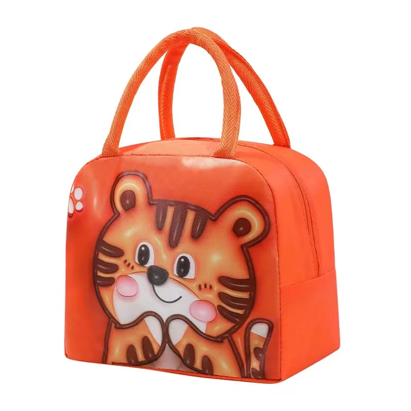 Wholesale Waterproof Cute Cartoon Oxford School Lunch Box Bag Insulated Lunch Bag for Kids