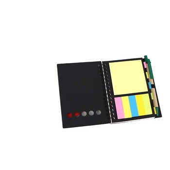 Cheap Wholesale Customized Printing Logo Self Adhesive Memo Sticky Pads Kraft Cover Colorful Sticky Notes Set