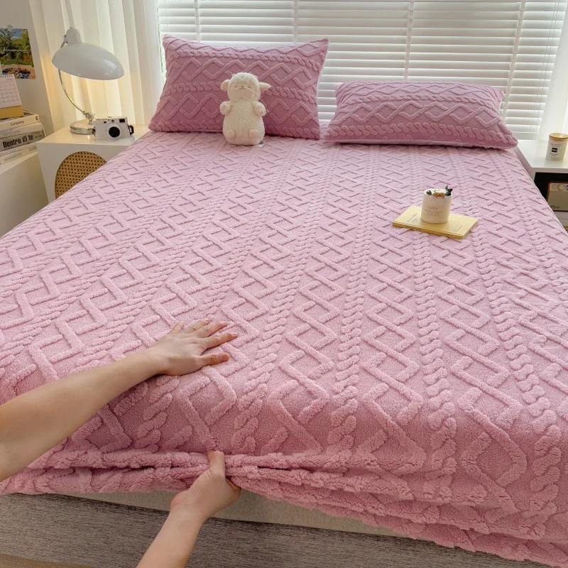 Bedspread Set Bed Hat Bedspread Protective Cover Sheet Padded Bedding Kit With 2 Pillowcases