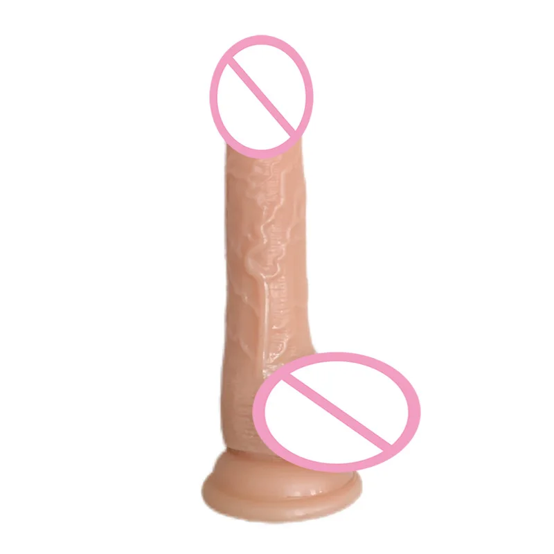 Realistic Silicone Manual Vibrator for Women Soft Flesh Artificial Penis Sex Dildos Sex Masturbator Product