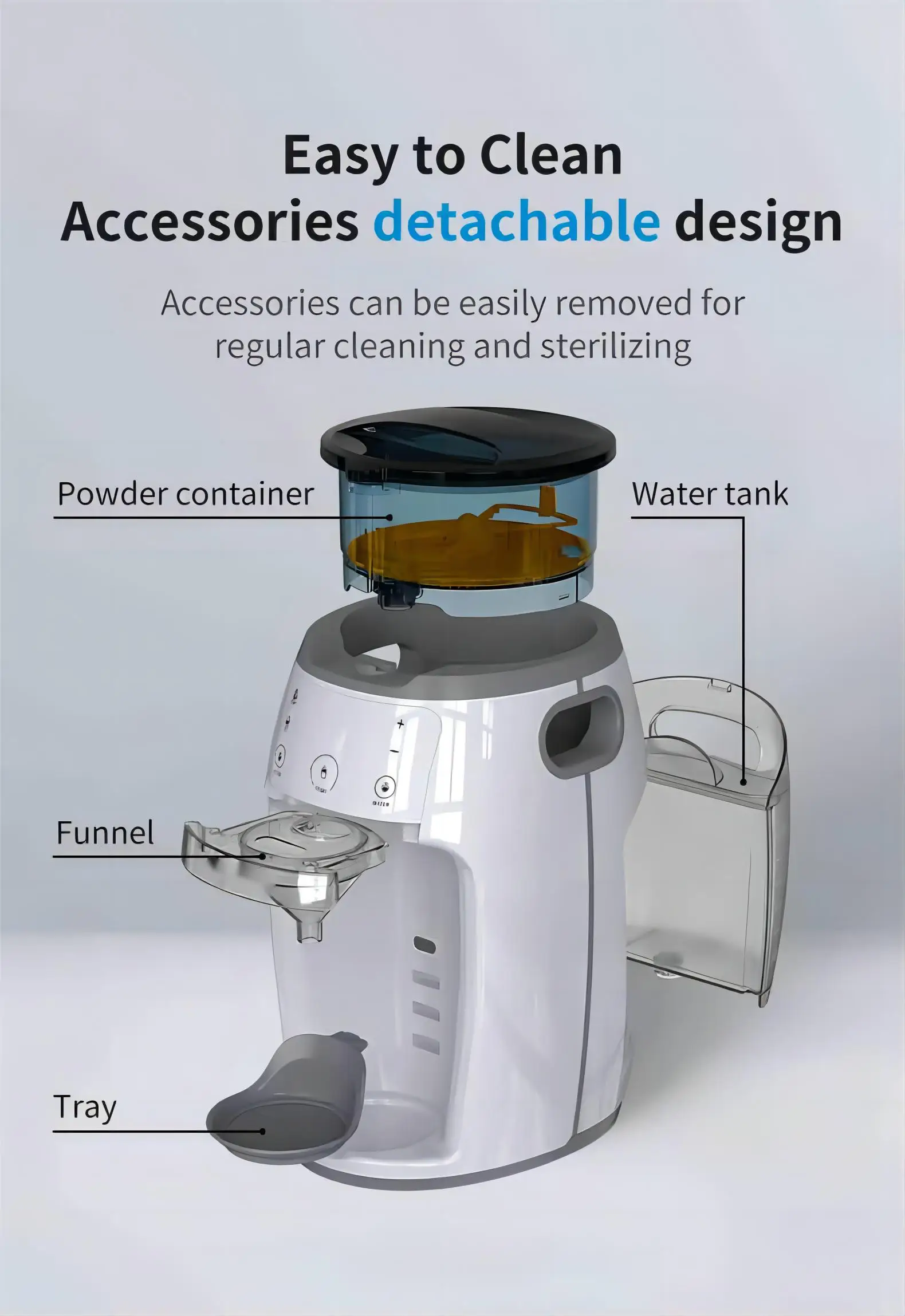 Intelligent Automatic Baby Formula Maker Custom Color Smart Milk