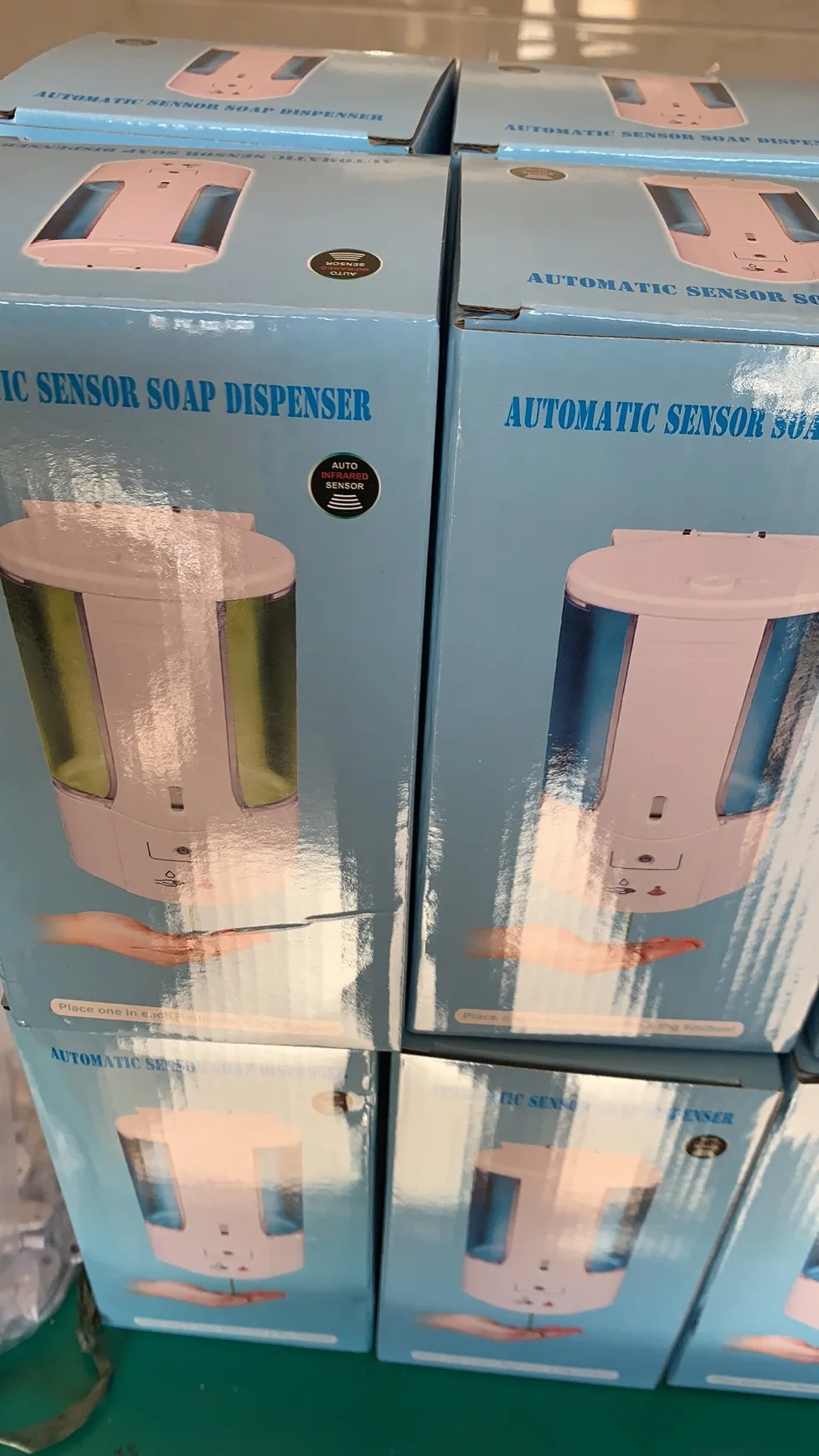 Wall Mounted Automatic dropping liquid Soap Dispenser sanitizer Hand Cleaning Touchless Dispenser Machine Sensor 400ML