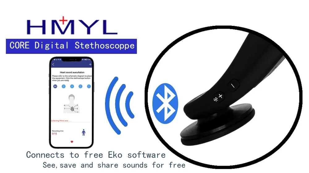 Sell Well New Type Mobile Phone Electronic Smart Stethoscopes Medical