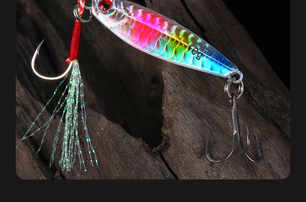 Factory Direct 10/15/20g Colorful Laser Coating Cast Jig Lure For Boat ...