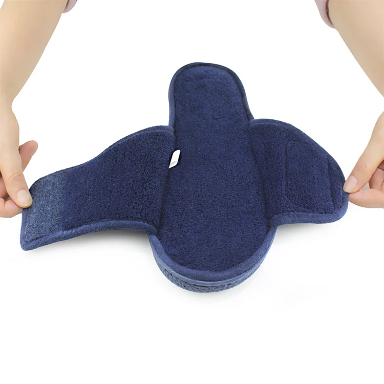 Cheap Extra Wide Cozy Adjustable Open Toe Memory Foam House Shoes Diabetic Indoor Home Slippers for Men