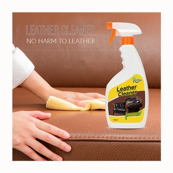 Customized 500ml quality maintenance leather stains dirty remove spray sofa leather liquid cleaner