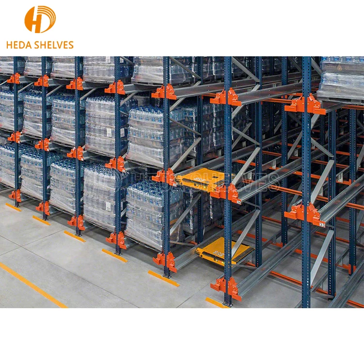 High Density Warehouse Storage Pallet Runner Radio Shuttle Pallet Rack ...