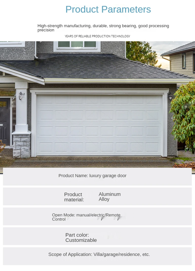 Flap garage door villa European style electric  remote control rolling gate automatic lifting door Mutually