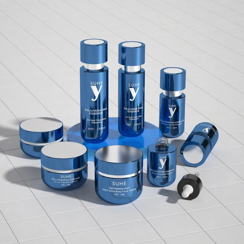 Glass Skincare Cosmetic Packaging Set
