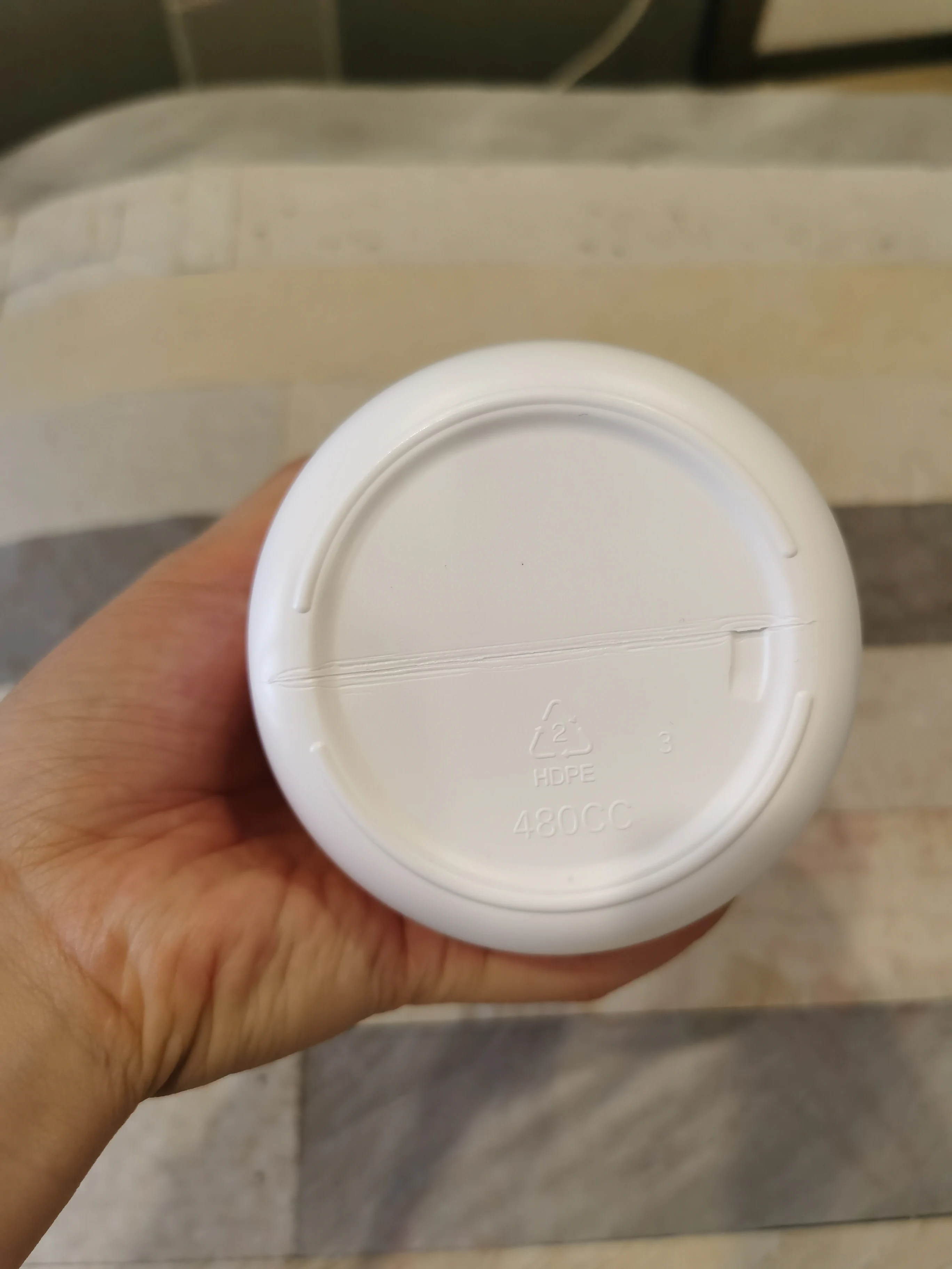 500ml 1kg 2kg White HDPE Jars Health Care Supplement Protein Powder Jar Food Grade Large PE Jars with EU Certificate