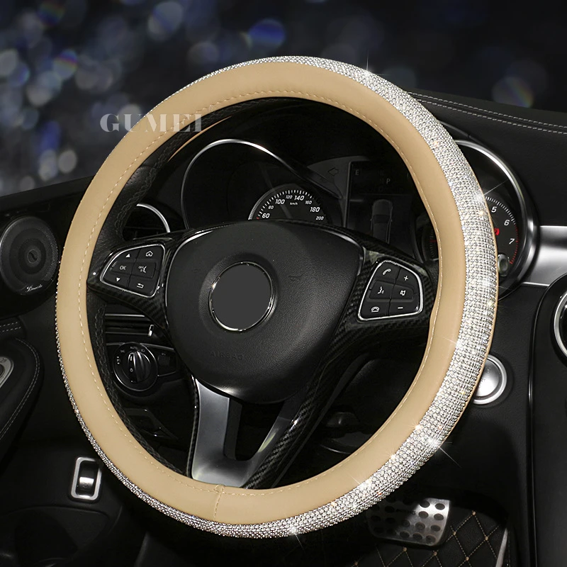 Rhinestone Steering Wheel Cover Factory Wholesale Custom Luxury Diamond Steering Wheel cover