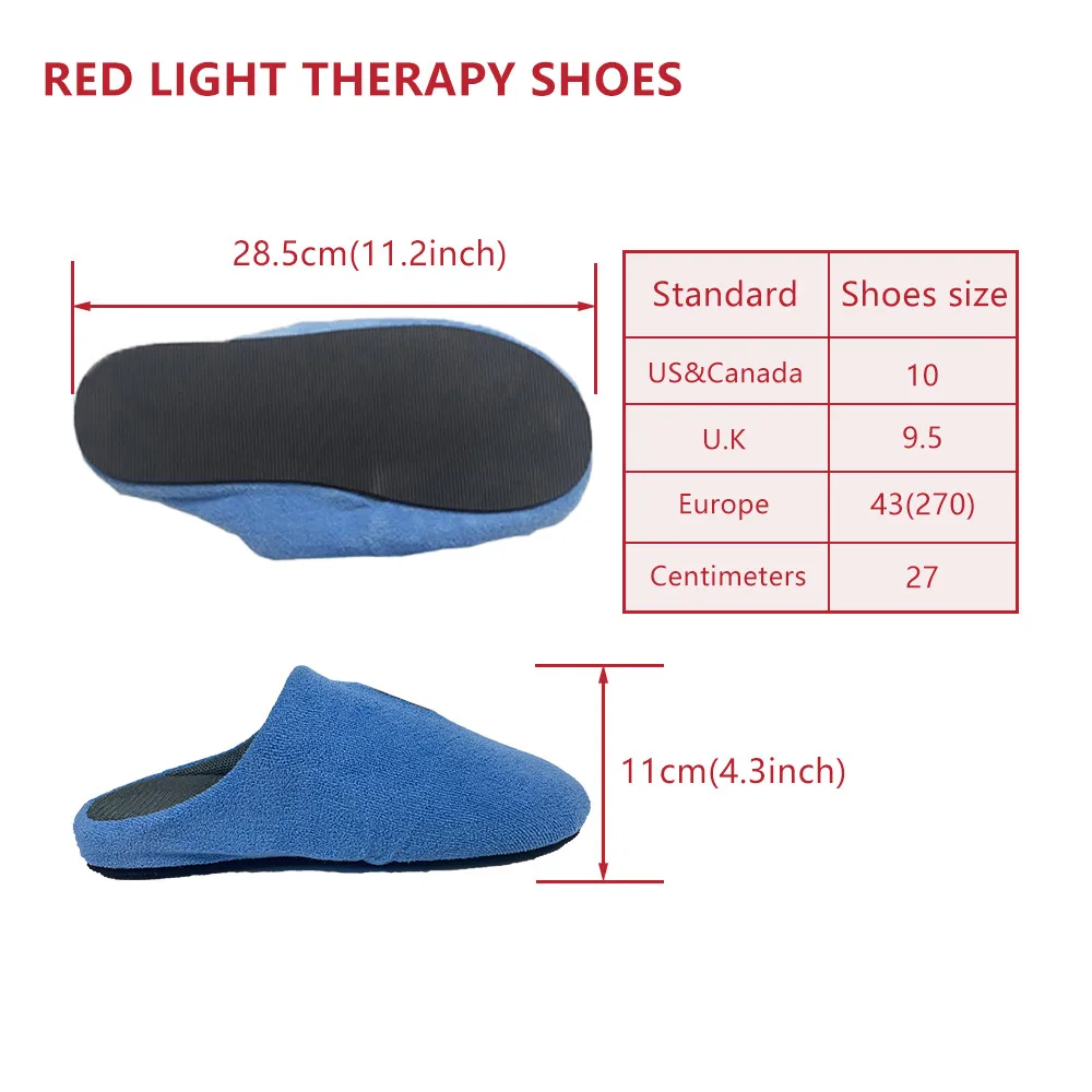 Wireless Rechargeable Red Light Therapy Slippers factory